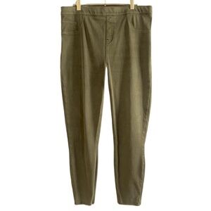 SPANX High Waist Skinny Jeans Pants 1X Green Olive